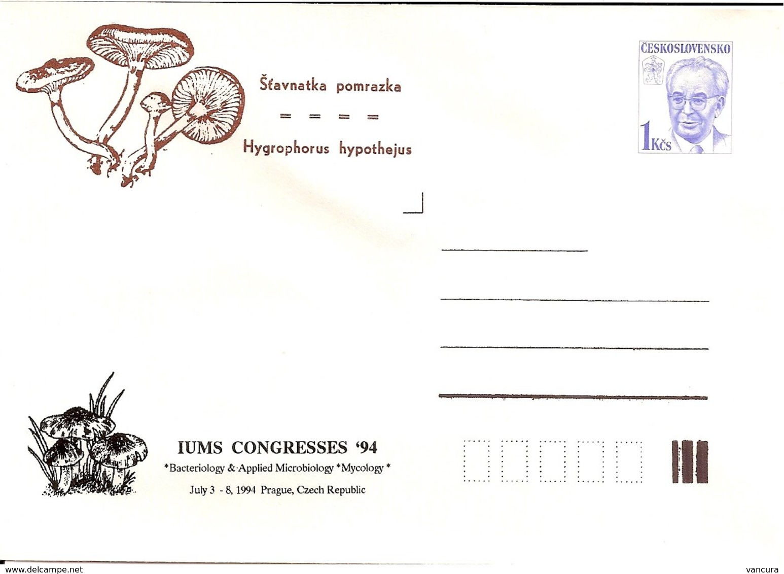 COB Czechoslovakia IUMS Congresses 1994 - Mushrooms