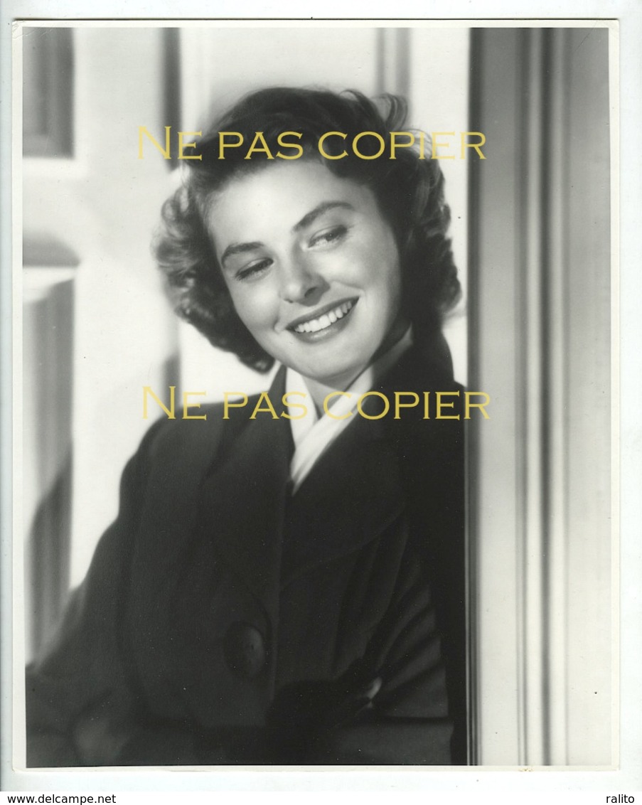 INGRID BERGMAN Portrait En 1944 Grande Photo Par John ENGSTEAD (1909-1984) - Célébrités