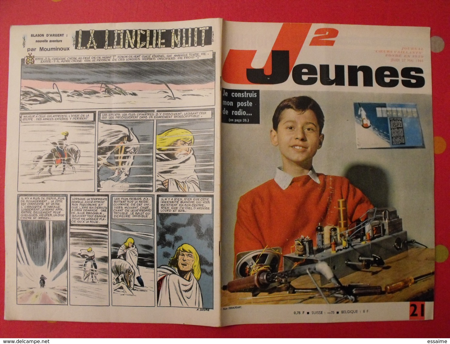 lot de 9 J2 Jeunes de 1965. n° 16,17,18,19,20,21,23,24,25. 24 heures du mans. delinx mouminoux brochard gloesner chery