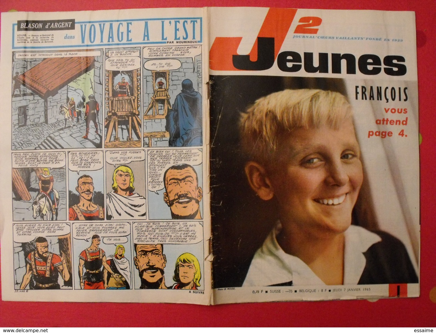 Lot De 7 J2 Jeunes De 1965. N° 1 à 7.  Delinx Mouminoux Brochard Gloesner Chery Rigot. à Redécouvrir - Autre Magazines