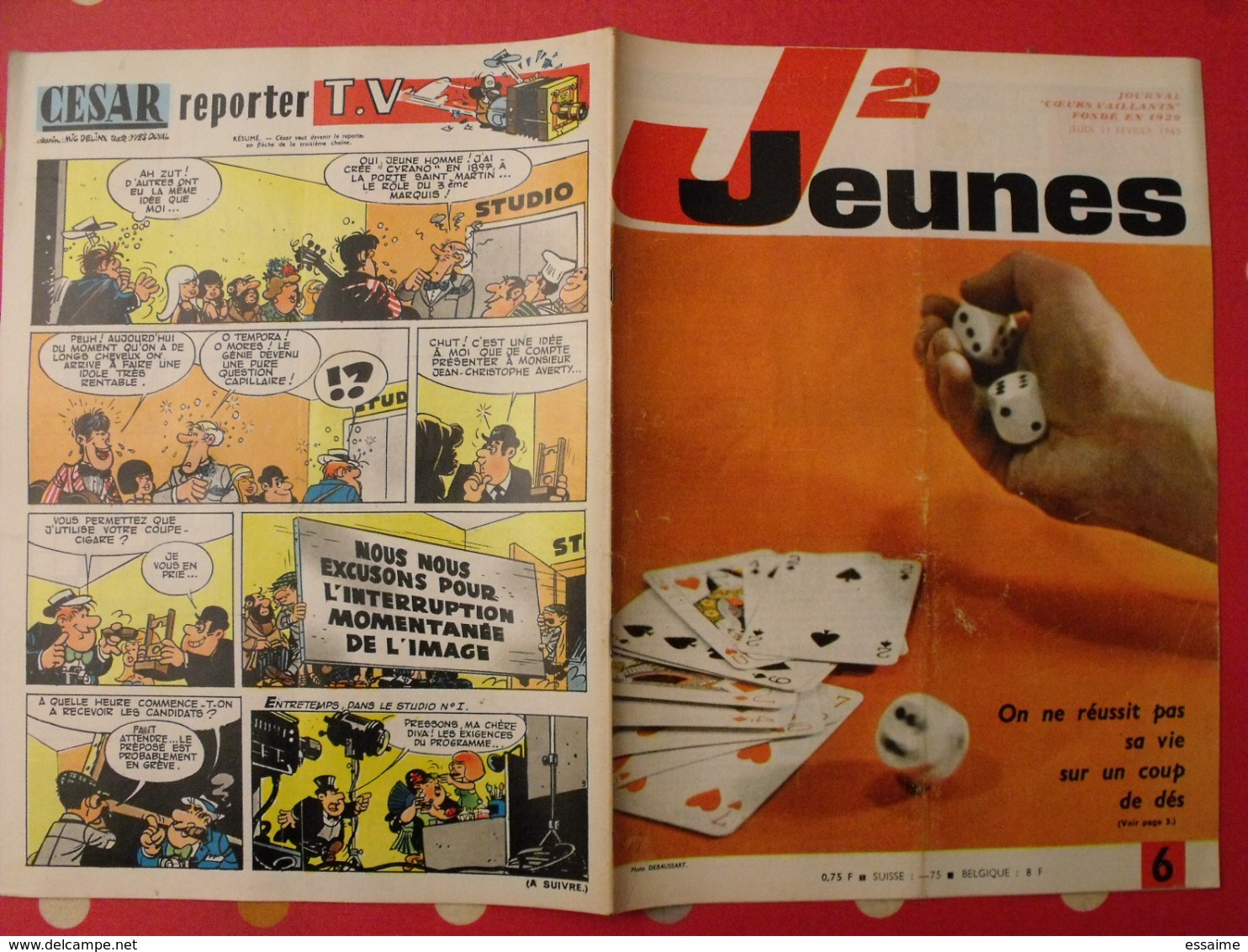 lot de 7 J2 Jeunes de 1965. n° 1 à 7.  delinx mouminoux brochard gloesner chery rigot. à redécouvrir