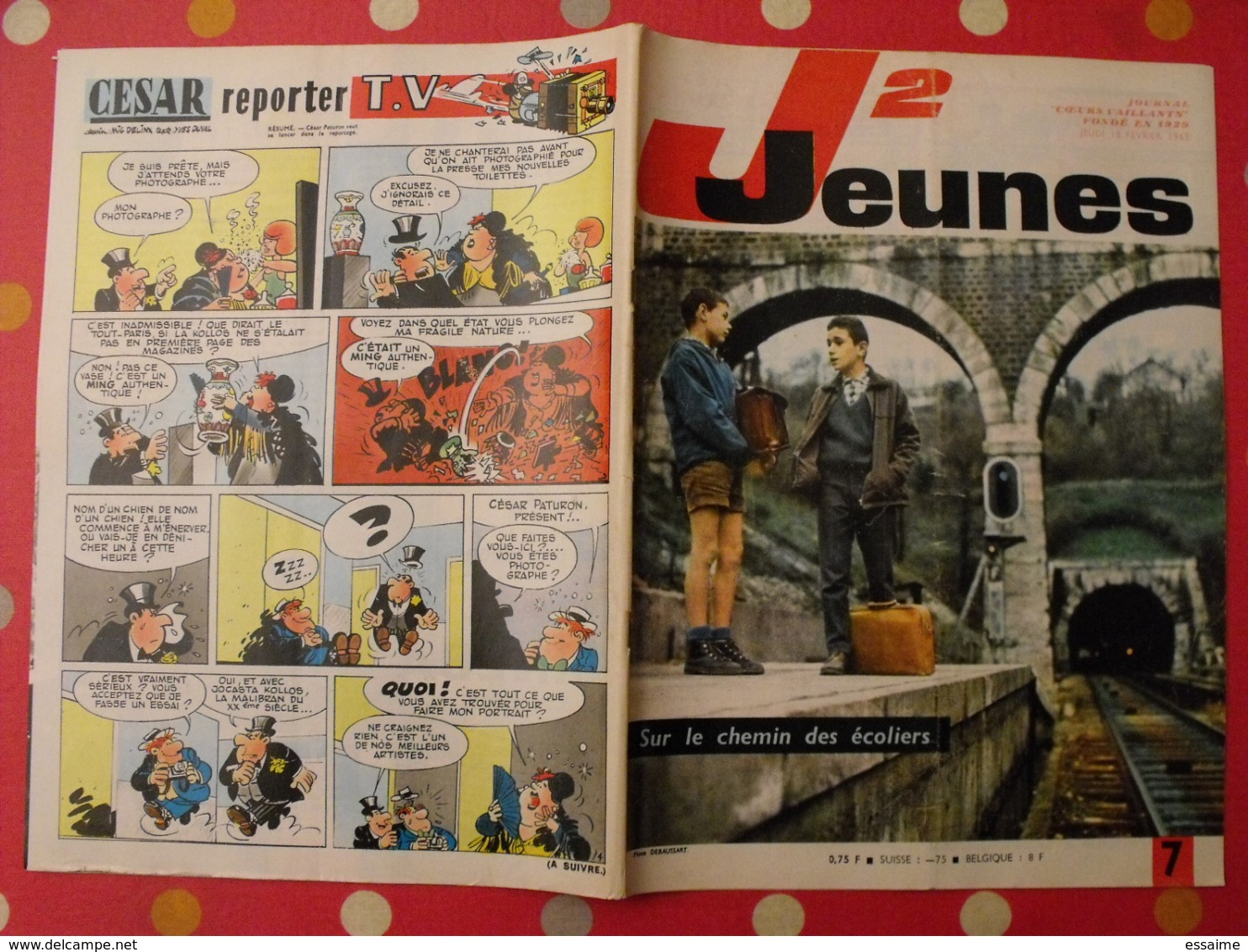 lot de 7 J2 Jeunes de 1965. n° 1 à 7.  delinx mouminoux brochard gloesner chery rigot. à redécouvrir