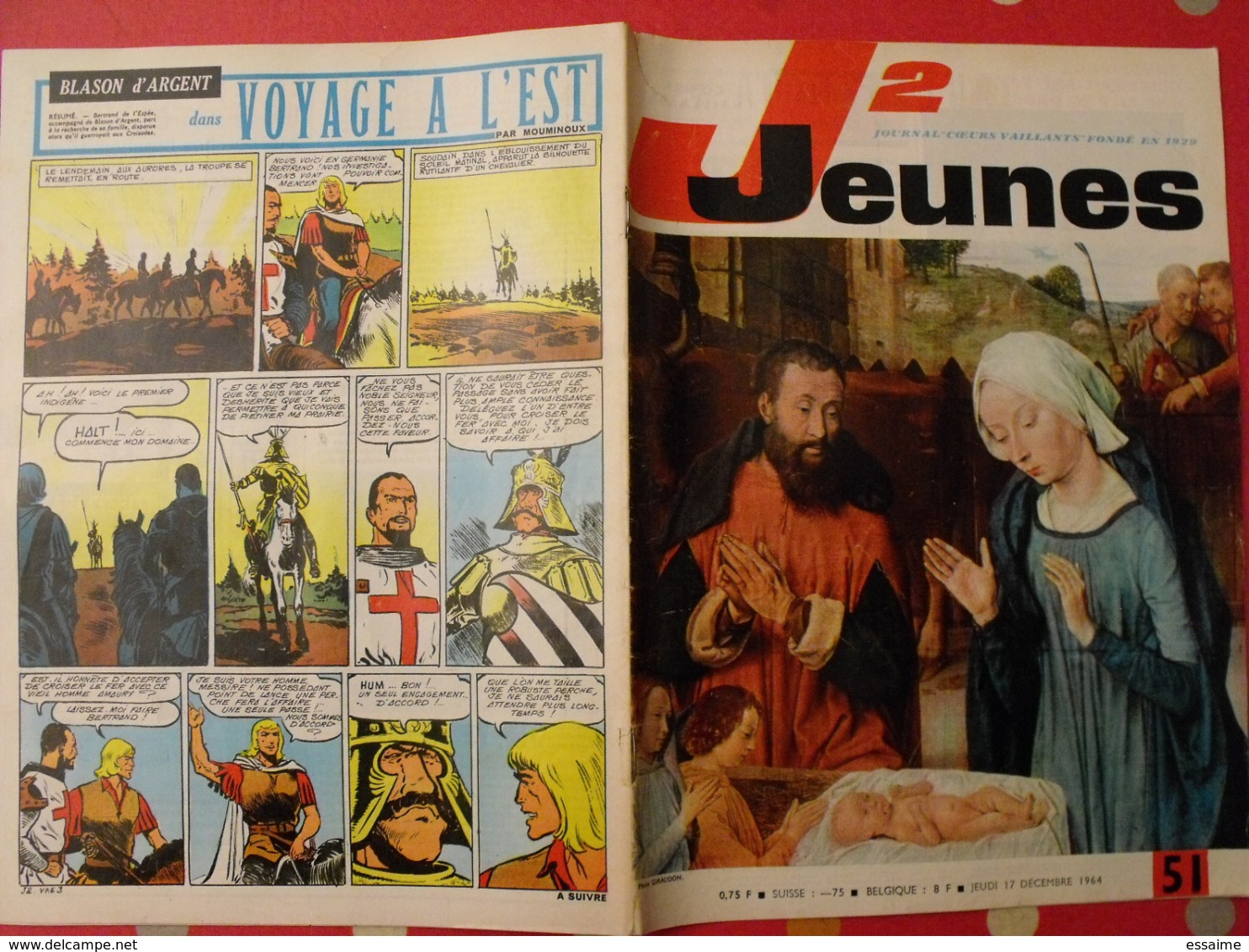 lot de 9 J2 Jeunes de 1964. n° 45 à 53. football inde delinx mouminoux brochard gloesner chery rigot. à redécouvrir