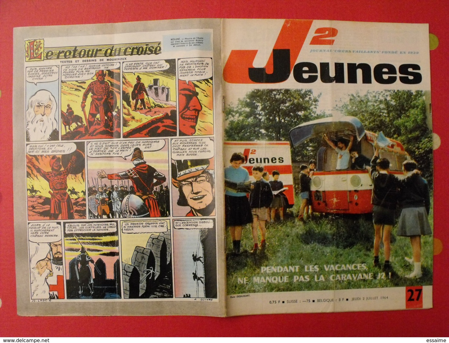 Lot De 9 J2 Jeunes De 1964. N° 27 à 35. Bays Basque Mont Blanc.  Delinx Mouminoux Brochard Gloesner Chery Rigot. - Other Magazines