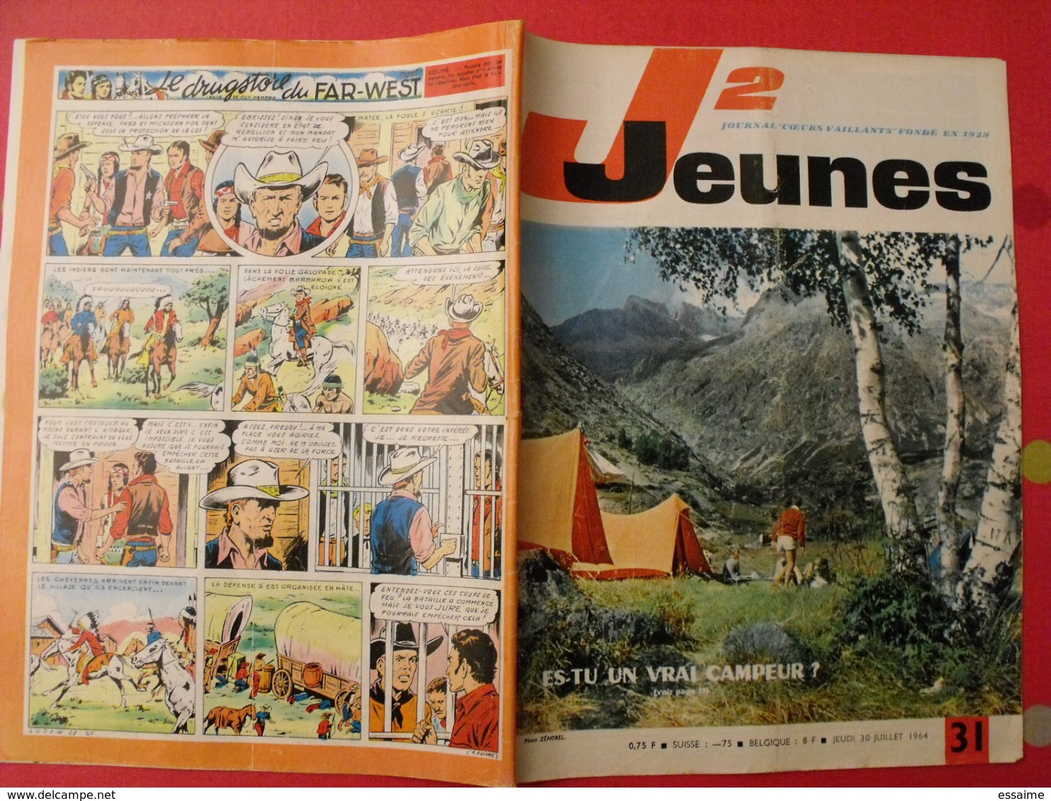 lot de 9 J2 Jeunes de 1964. n° 27 à 35. bays basque mont blanc.  delinx mouminoux brochard gloesner chery rigot.