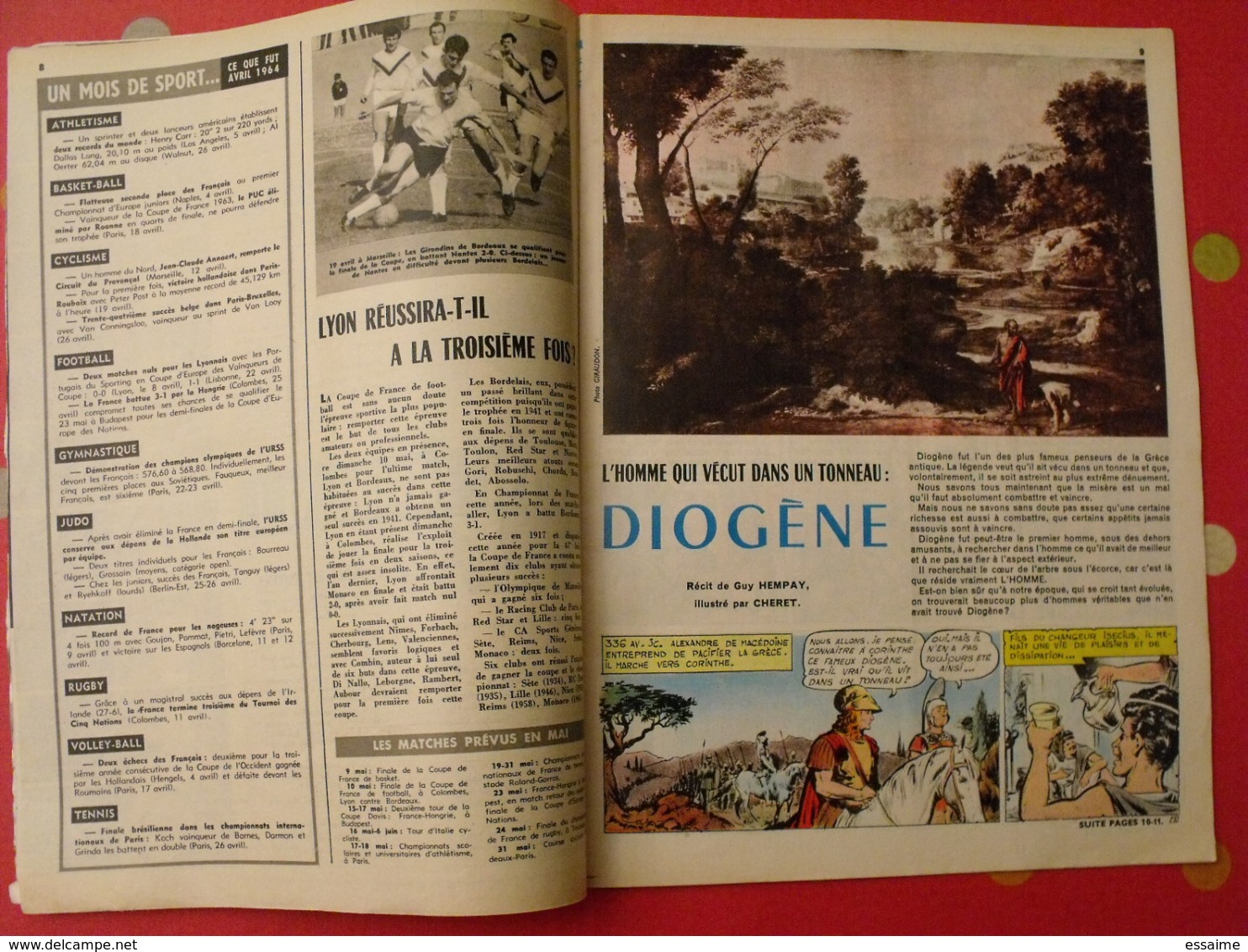 Lot De 8 J2 Jeunes De 1964. N° 19 à 26. Jacques Anquetil Piquemal.  Delinx Mouminoux Brochard Gloesner Chery Rigot. - Autre Magazines