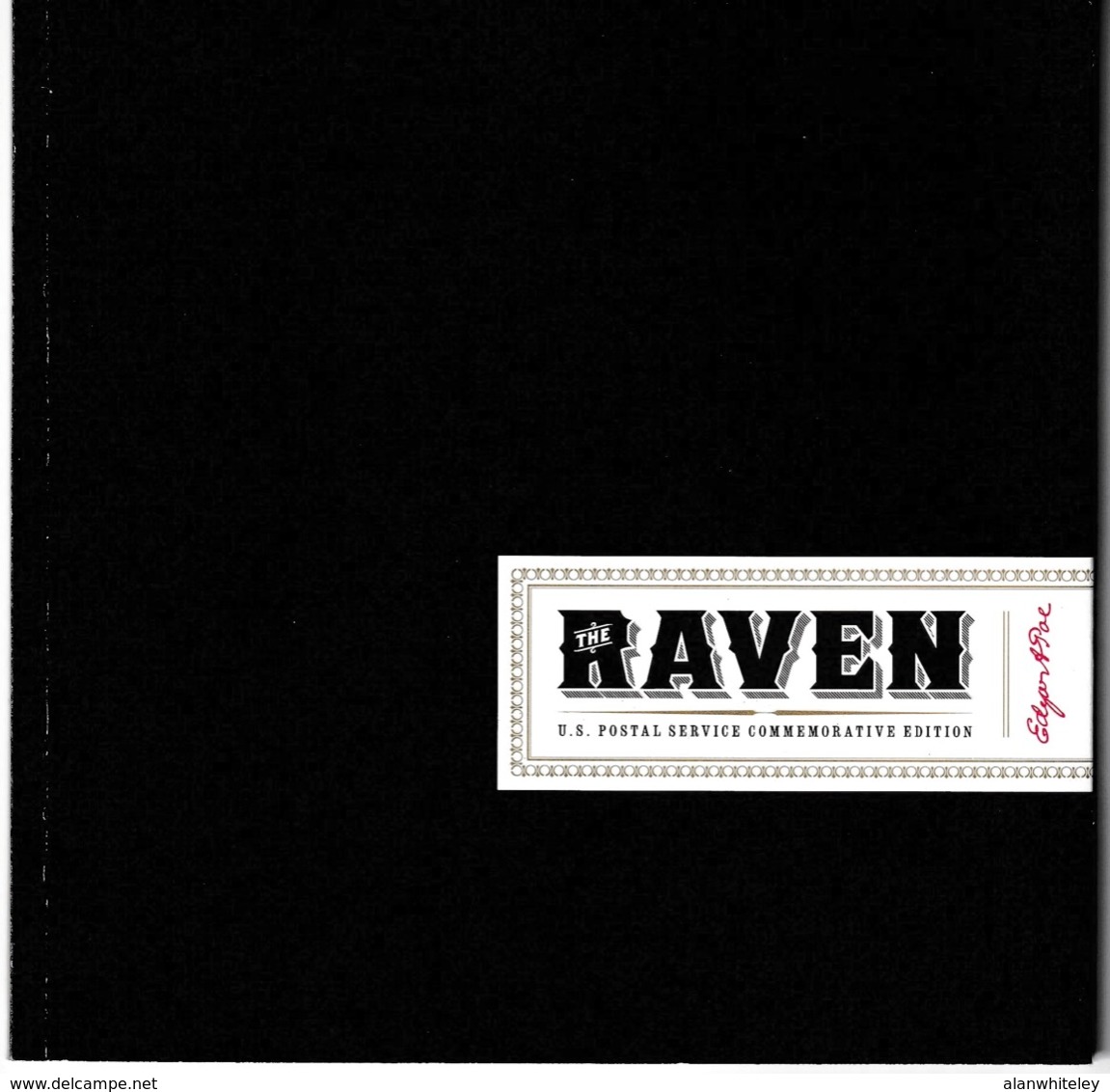 UNITED STATES 2009 Edgar Allan Poe / "The Raven": Souvenir Book UM/MNH - Cartes Souvenir