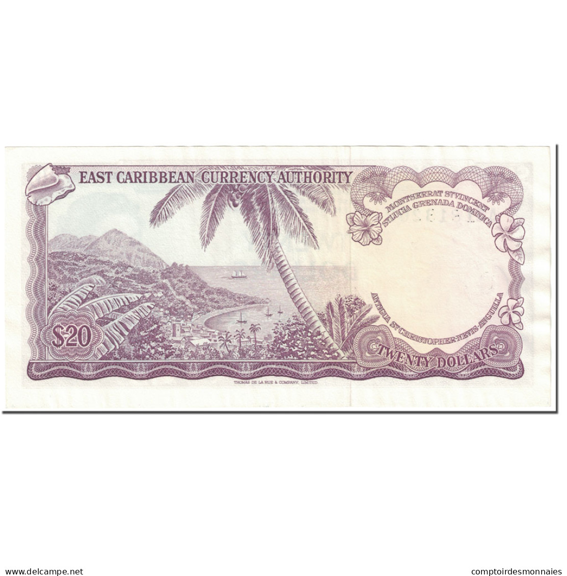 Billet, Etats Des Caraibes Orientales, 20 Dollars, 1965, Undated (1965), KM:15j - Caraïbes Orientales