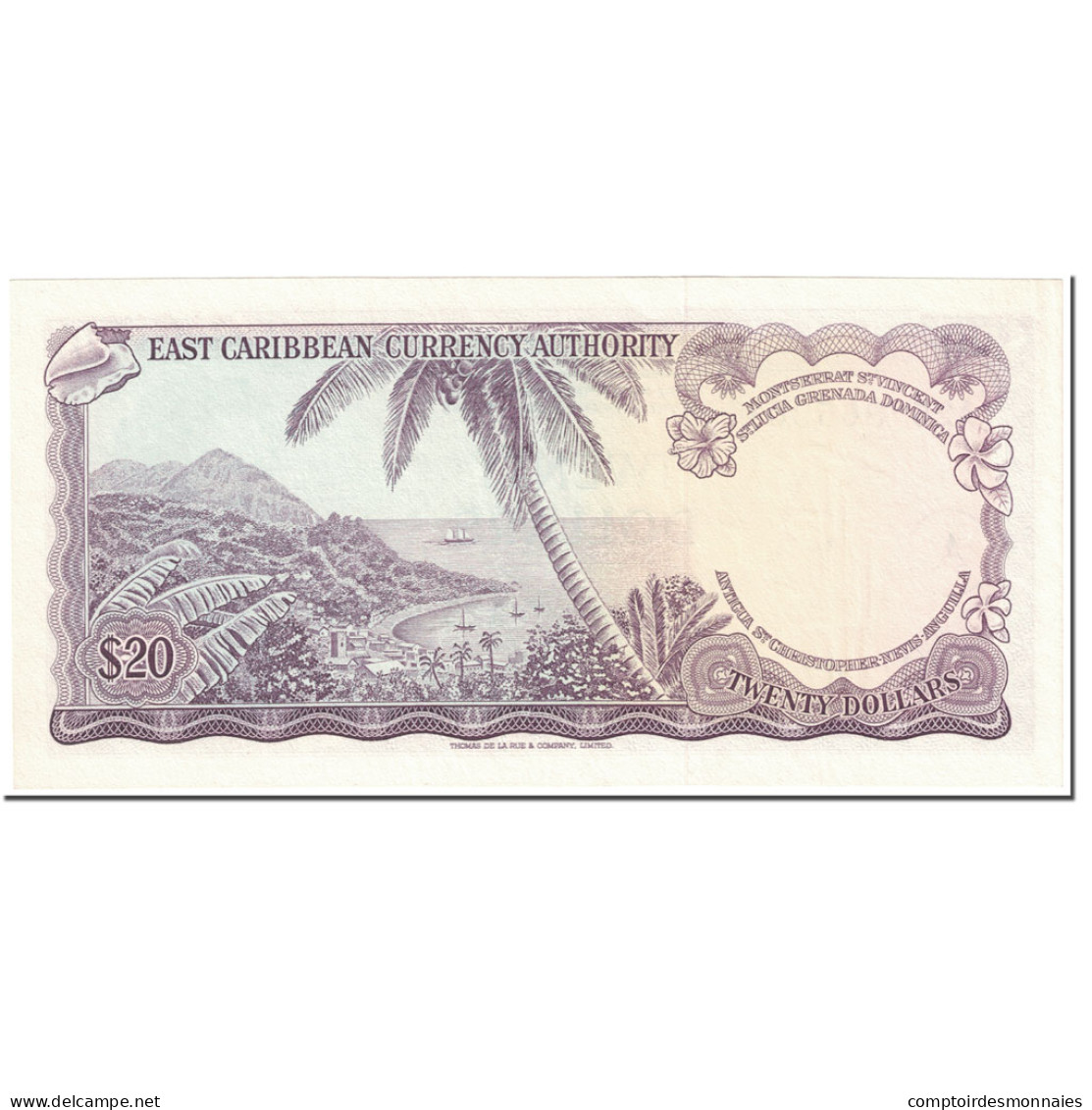 Billet, Etats Des Caraibes Orientales, 20 Dollars, 1965, Undated (1965), KM:15H - East Carribeans