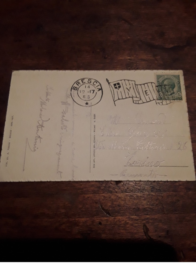 Cartolina Postale 1917, Brescia, Porta D'entrata In Castello - Brescia