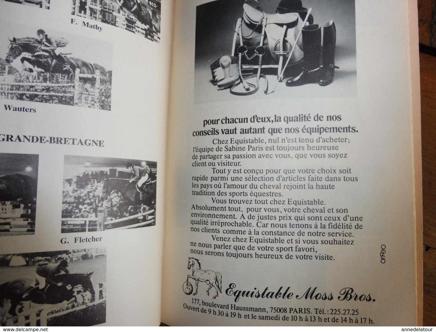 1975 CONCOURS HIPPIQUE INTERNATIONAL :Paris -Porte de Versailles , avec anotations manuscrites du programme détaillé,etc