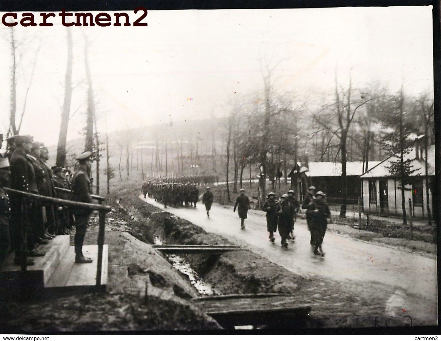 CENSURE MILITAIRE DEFILE DE L'ARMEE DEVANT LES GENERAUX OFFICIERS LORRAINE SERVICE CINEMATROGRAPHIQUE DE L'ARMEE GUERRE - War 1939-45