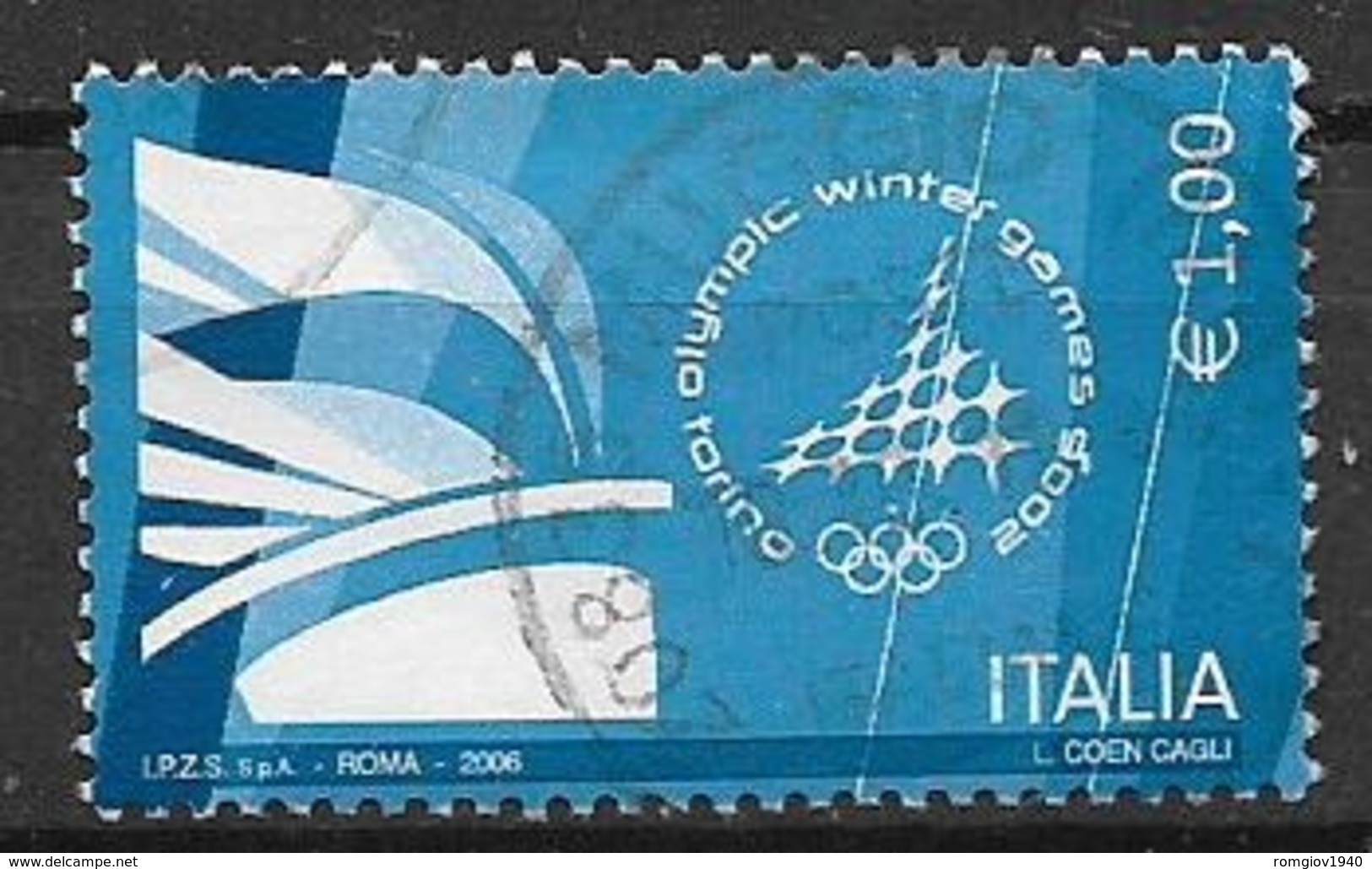 ITALIA 2006 GIOCHI OLIMPICI INVERNALI "TORINO 2006" SASS. 2877 USATO VF - 2001-10: Usati