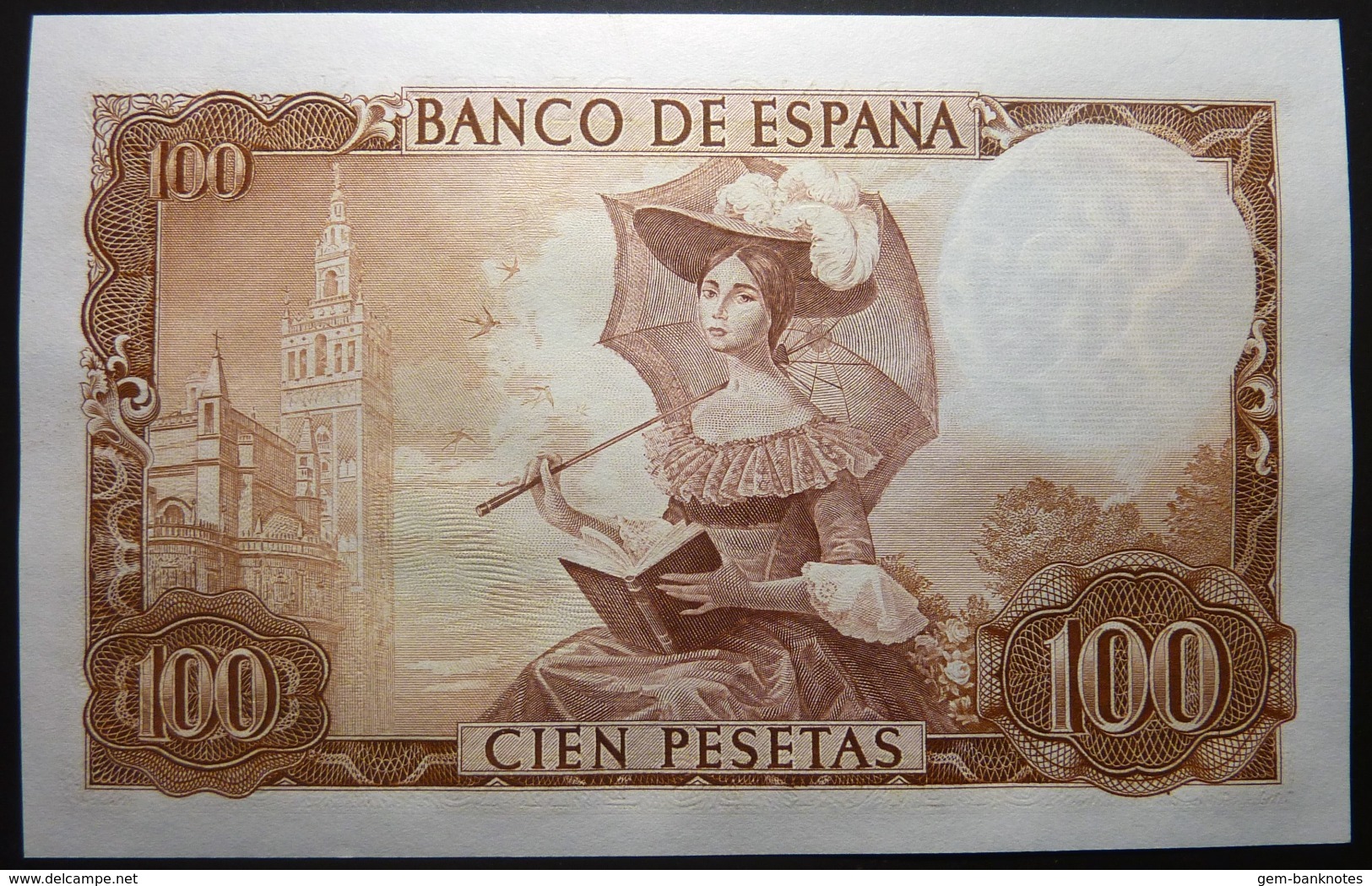 Spain 100 Pesetas 1965 P150 UNC. Letter A - 100 Pesetas