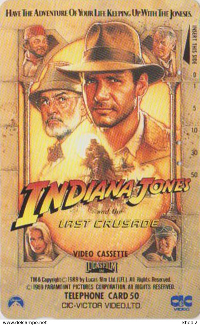 Télécarte Japon / 110-110858 - CINEMA FILM - INDIANA JONES  * LAST CRUISADE * - Japan Movie Phonecard - KINO TK - 11729 - Film