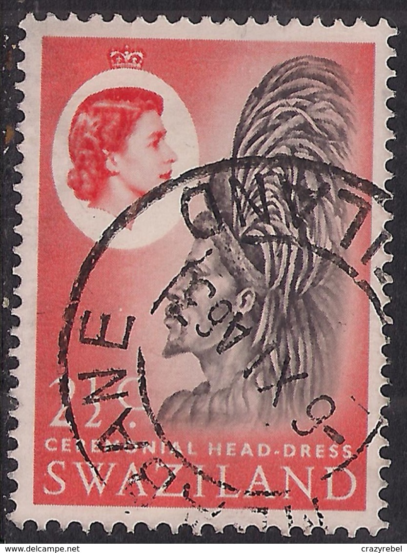 Swaziland 1962 - 66 QE2 2 1/2ct Ceremonial Headdress Used SG 93 ( C1027 ) - Swasiland (...-1967)