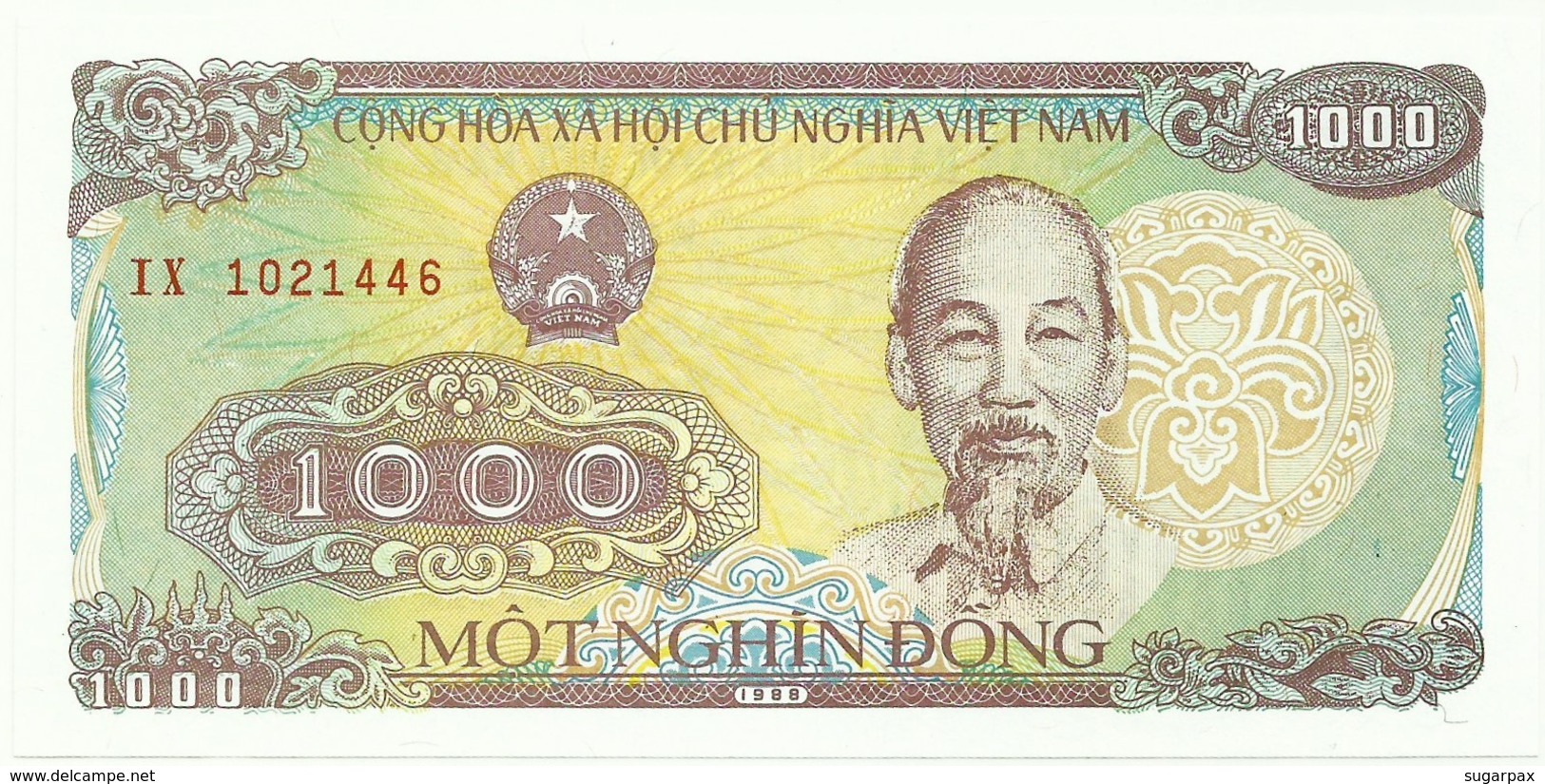 Vietnam - 1000 Dông - 1988 - Pick 106 - Unc. - Serie IX - Ho Chi Minh - 1 000 - Vietnam