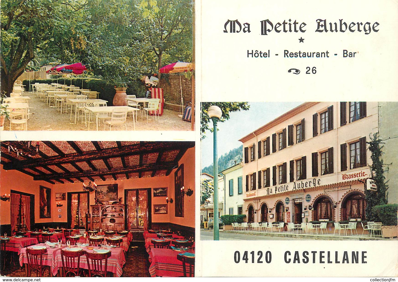 / CPSM FRANCE 04 "Castellane, Ma Petite Auberge, Hôtel Restaurant" - Castellane