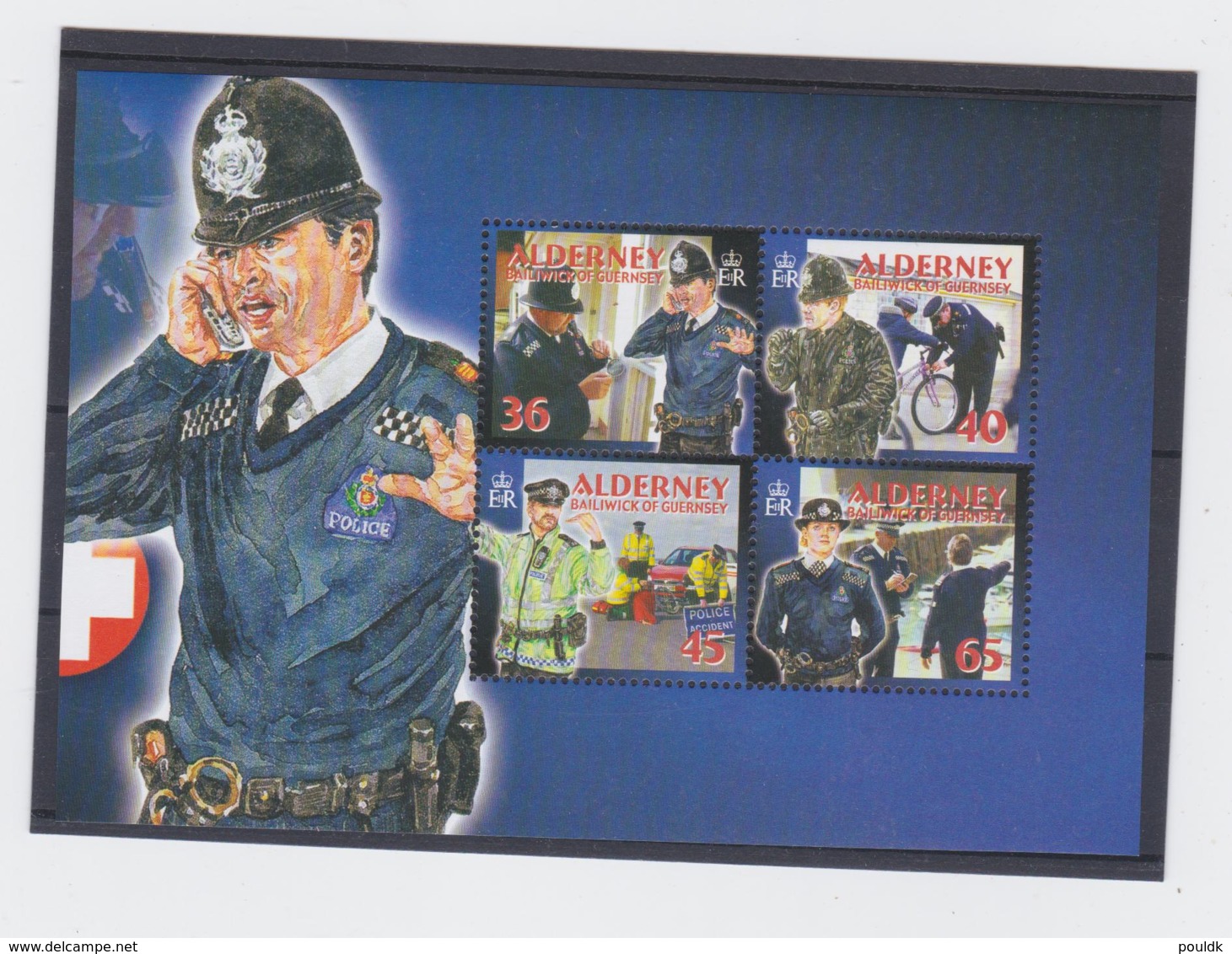 Alderney 2003 Police Four Stamps MNH/** (H50) - Polizia – Gendarmeria