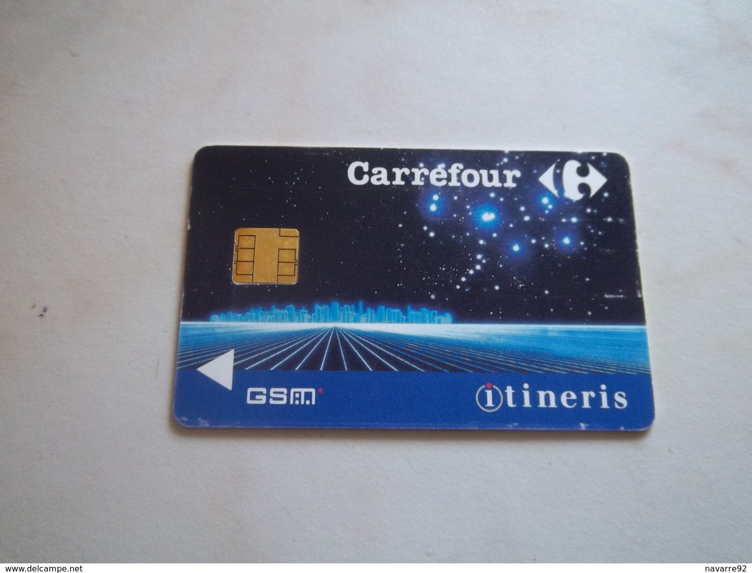 ANCIENNE CARTE GSM SIM CARREFOUR ITINERIS T.B.E !!! - Autres & Non Classés