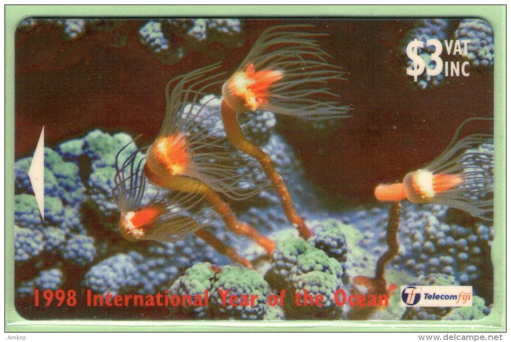 Fiji - 1998 Year Of The Oceans - $3 Hydroid Tubularia - FIJ-120 - VFU - Figi