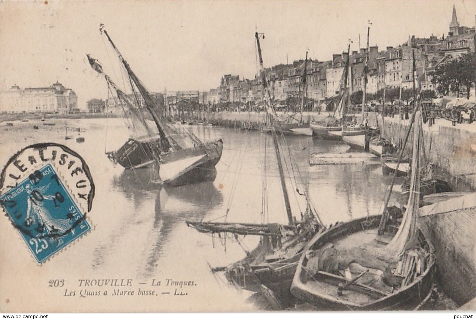 G19- 14) TROUVILLE  - LA TOUQUES - LES QUAIS A MAREE BASSE - (BATEAUX) - Trouville