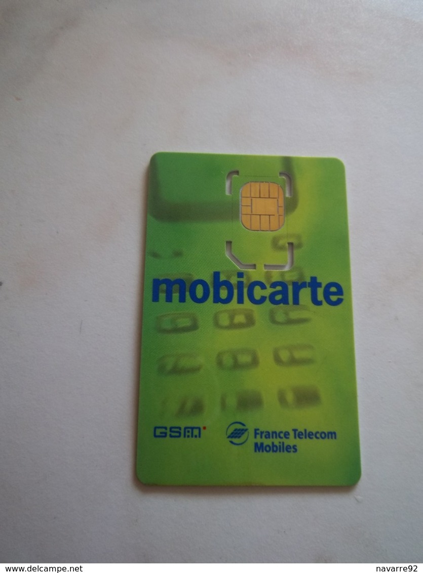 ANCIENNE CARTE GSM SIM MOBICARTE FRANCE TELECOM B.E !!! - Autres & Non Classés