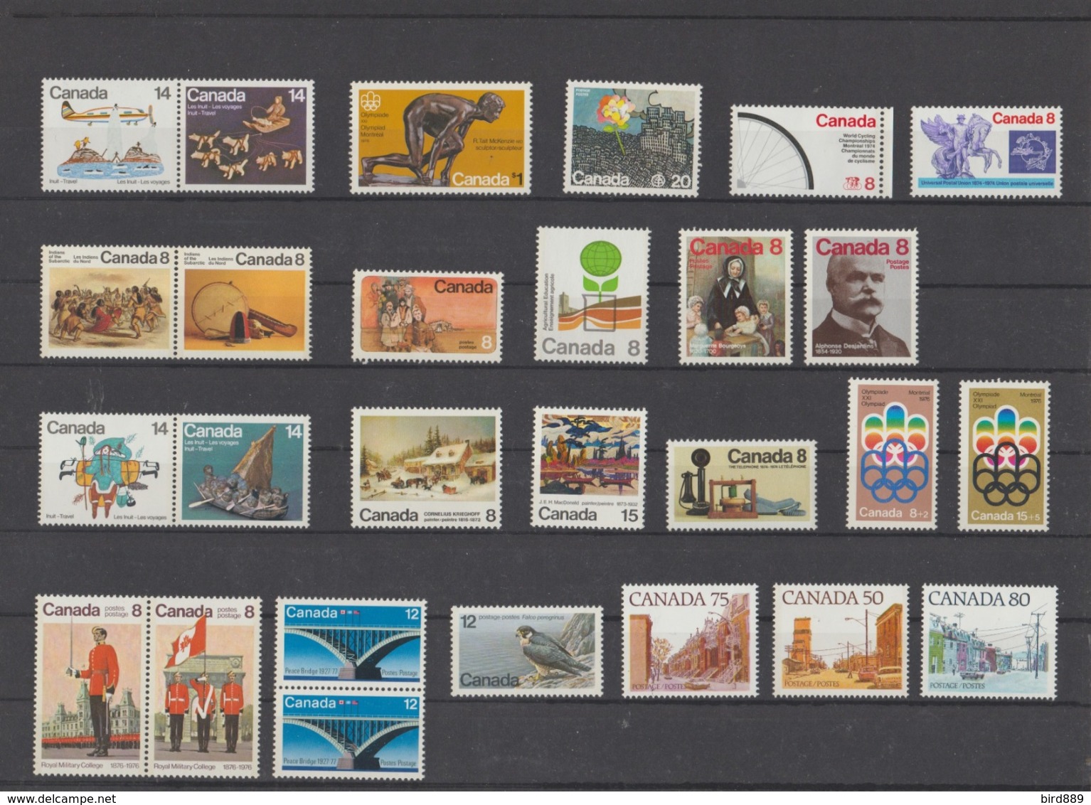 Canada Small Collection Of 27 Stamps MNH - Collections