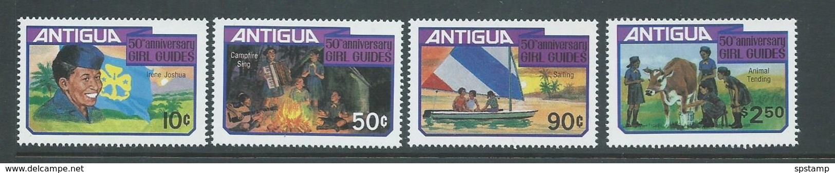 Antigua 1981 Girl Guide Anniversary Set Of 4 MNH - Antigua And Barbuda (1981-...)