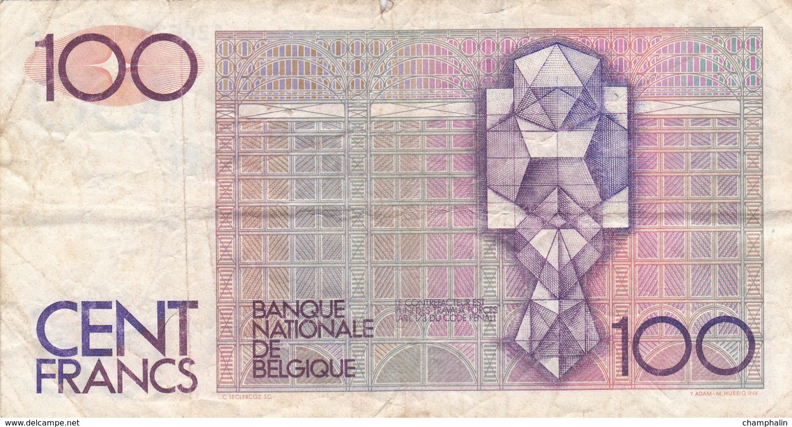 Belgique - Billet De 100 Francs - Hendrik Beyaert - P140 - 100 Francs