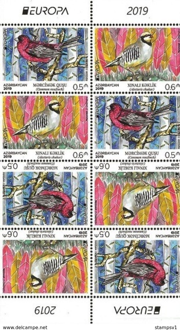 Azerbaijan. 2019  Europa. Birds. Sheet Of Booklet - 2019