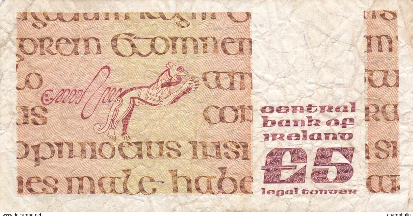 Eire - Irlande - Billet De 5 Pounds - Johannes Scotus Eriugena - 19 Septembre 1991 - P71e - Irlande