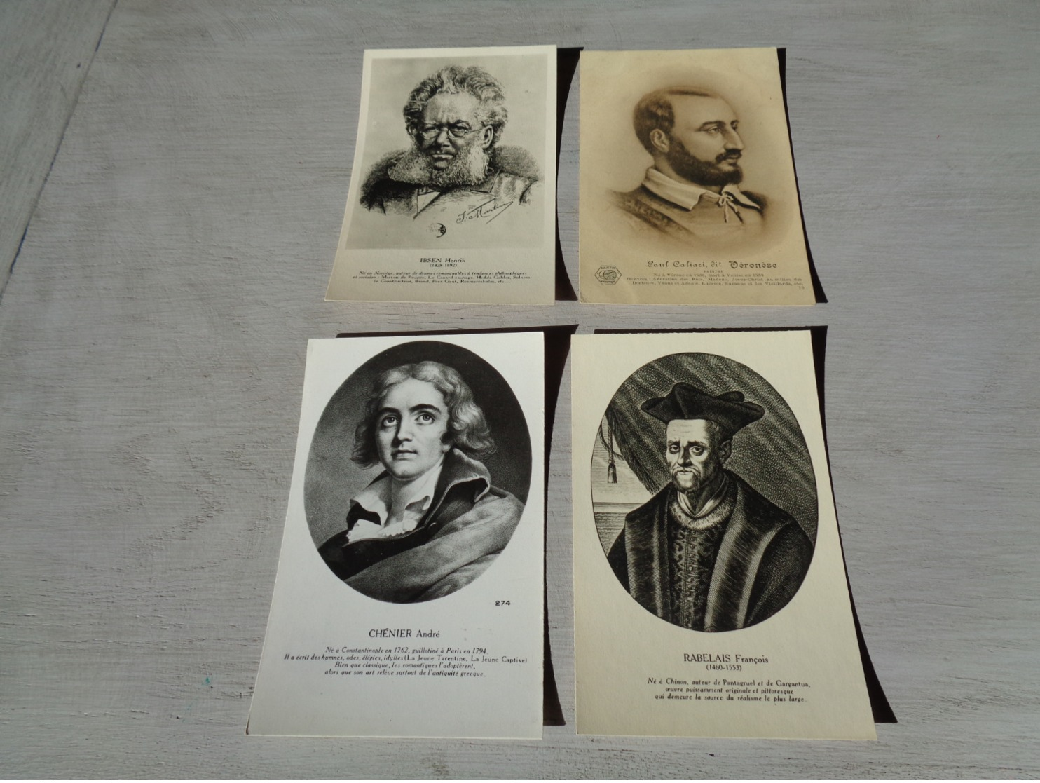 Beau Lot De 60 Cartes Postales De Personnes Célèbres Peintre  Poète Famille Royale écrivain Philosophe - 60 Scans - 5 - 99 Cartes