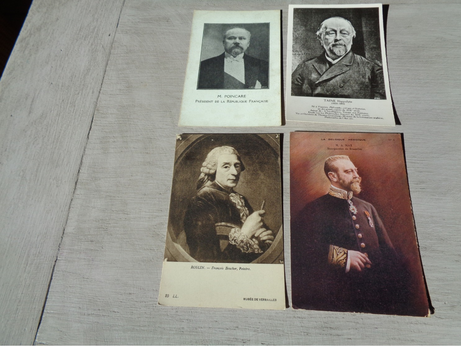 Beau lot de 60 cartes postales de personnes célèbres peintre  poète famille royale écrivain philosophe - 60 scans