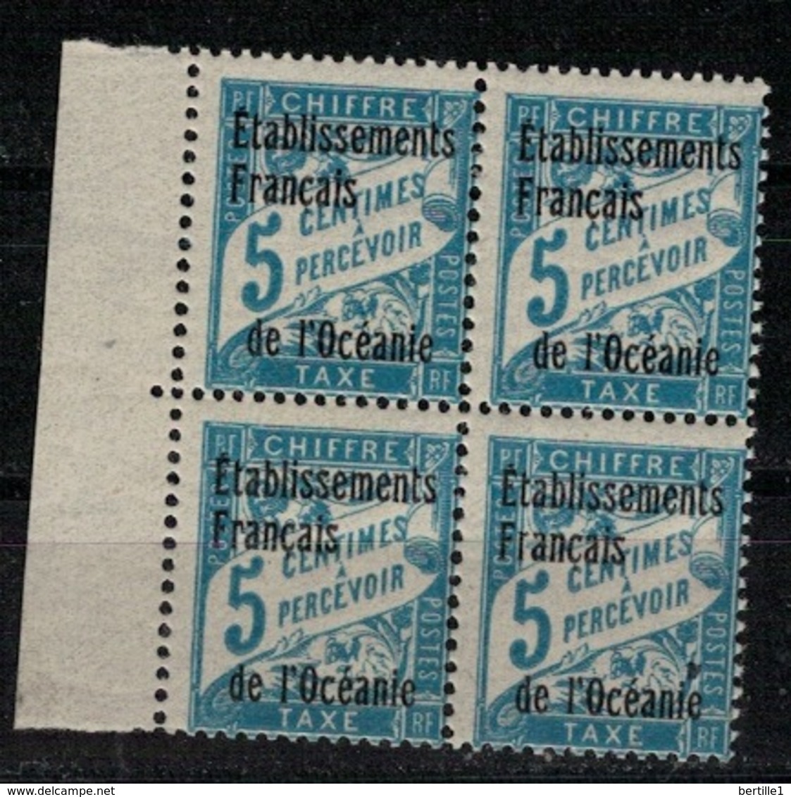 OCEANIE              N° YVERT   TAXE 1 X 4  NEUF SANS CHARNIERES     ( Nsch 01/10 ) - Timbres-taxe