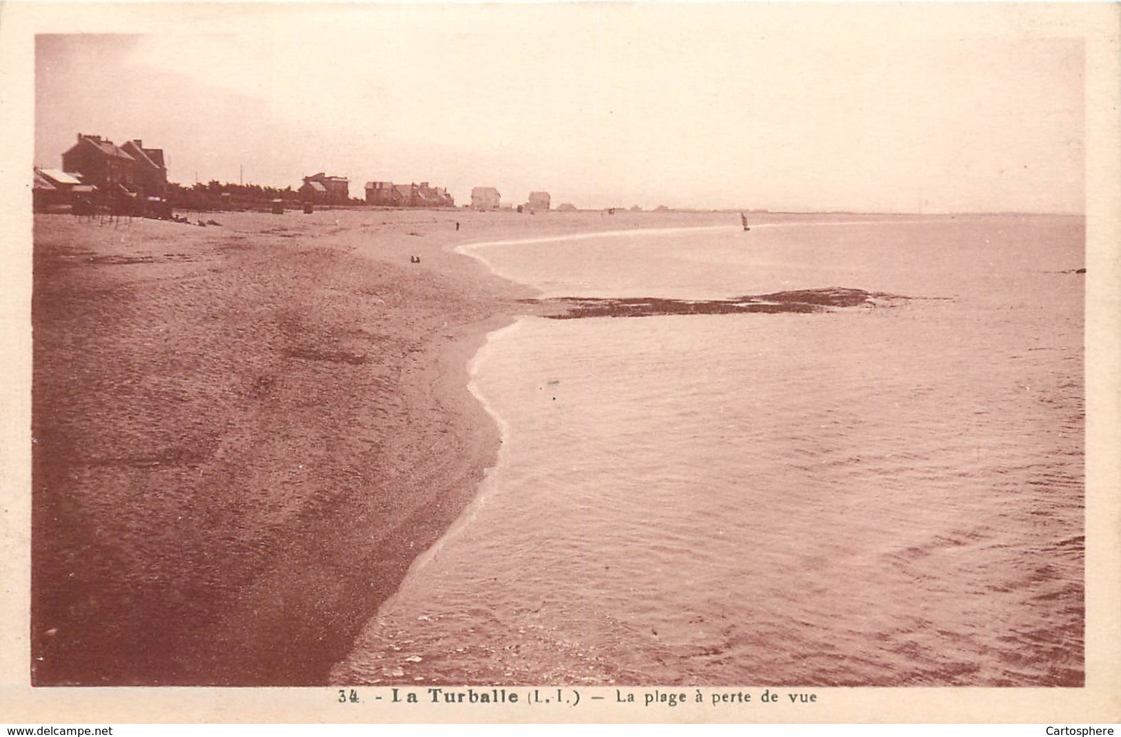 CPA 44 Loire Atlantique Inférieure La Turballe La Plage à Perte De Vue - La Turballe