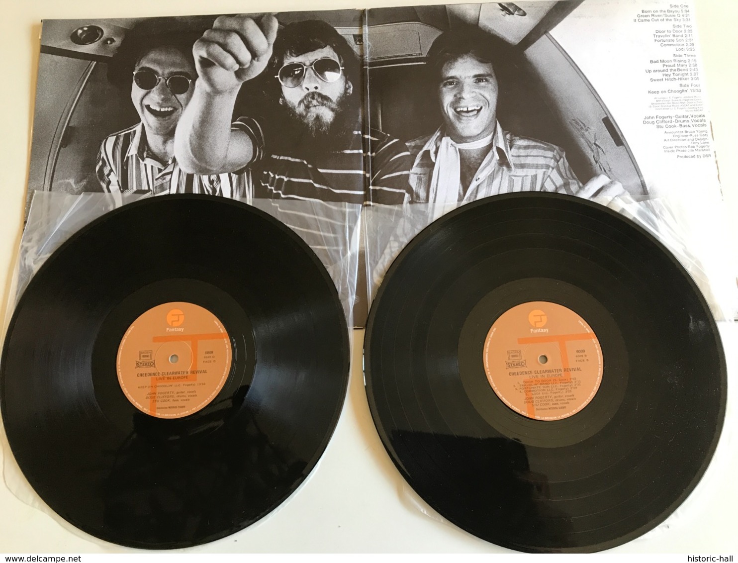 CREEDENCE CLEARWATER REVIVAL « live Europe » 2 LP FRENCH Press - Rock
