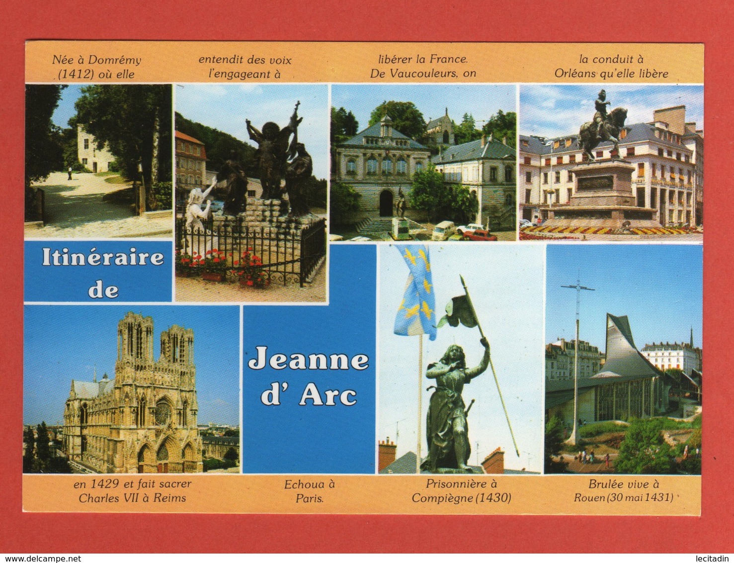 CP61 HISTOIRE JEANNE D'ARC  2001 - Historia