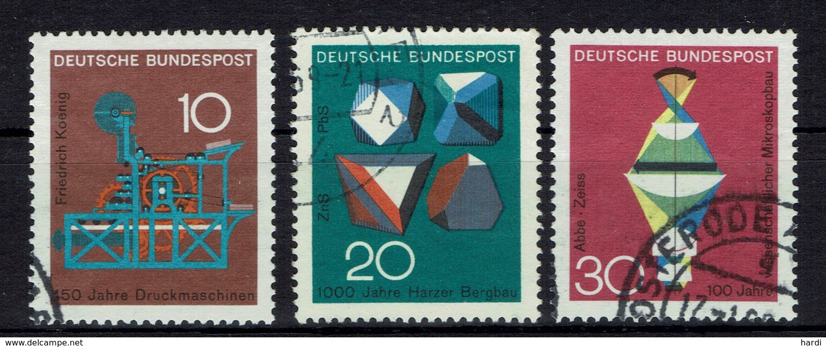 BRD 1968, MiNr 546-548, Gestempelt - Gebraucht