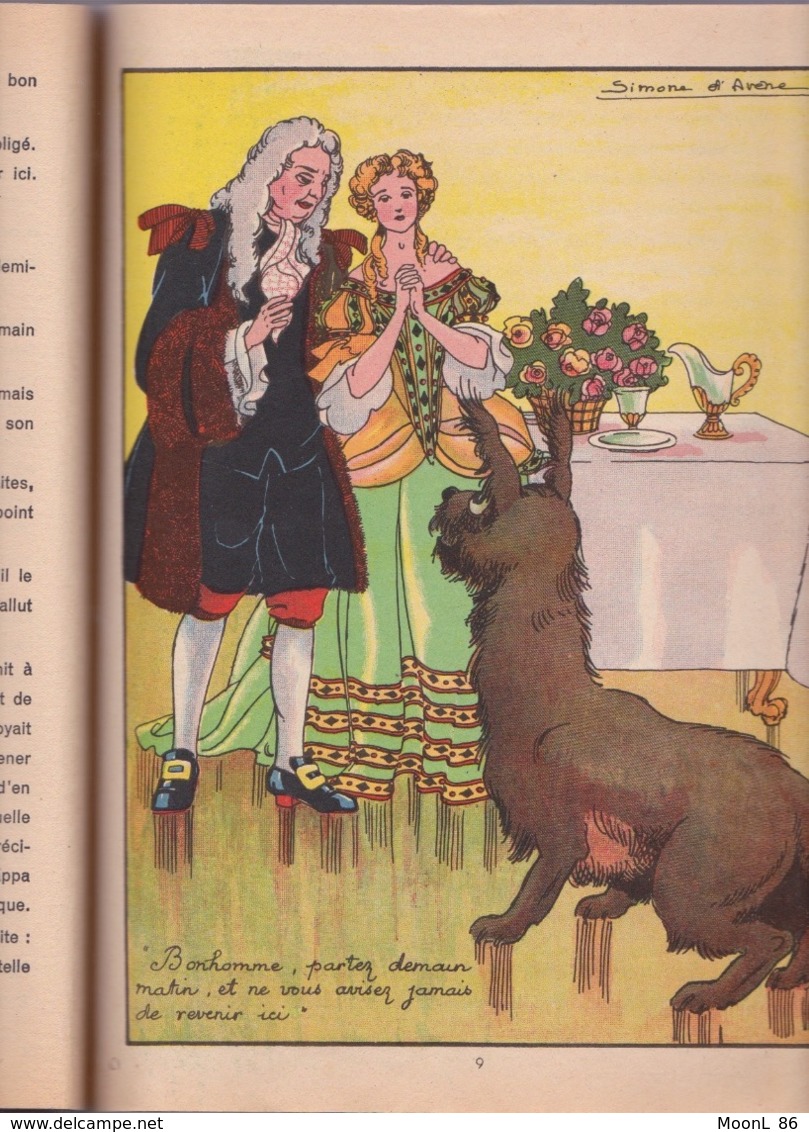 LIVRE ANCIEN 1938 - CONTES DE FEES PAR MME D AULNOY - ILLUSTRATEUR SIMONE D'AVENE - 1901-1940