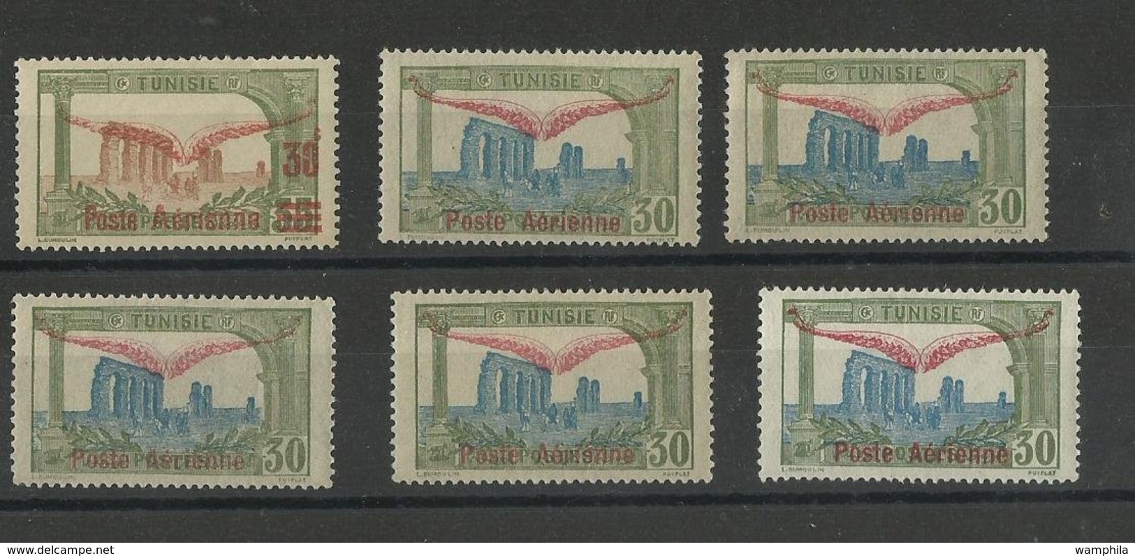 1919/ 50 Tunisie, Lot De P.A. Neufs * Cote 39€, Voir Description - Neufs