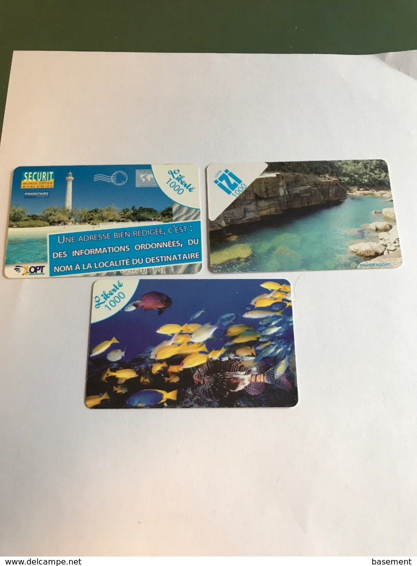 New Caledonia - 3 Different Phonecards - Nouvelle-Calédonie