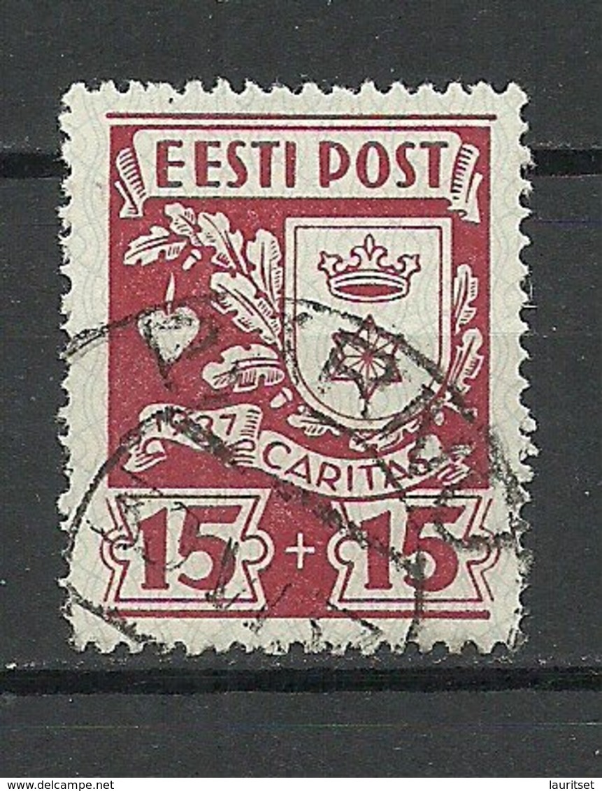 ESTLAND Estonia 1937 Caritas Michel 128 O PÄRNU - Estland