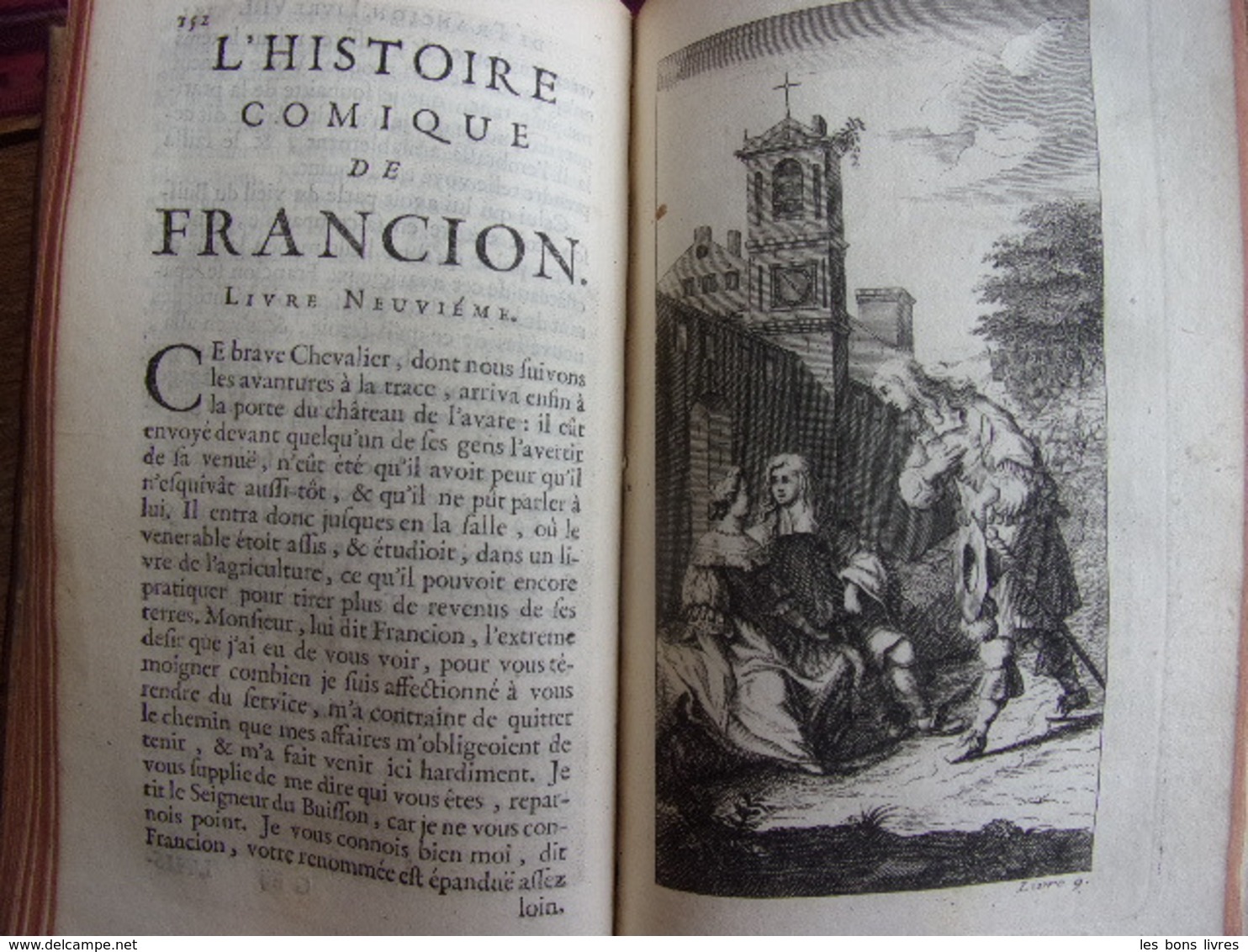 La vray histoire comique de Francion. Gravures couleurs 2/2vols. 1721