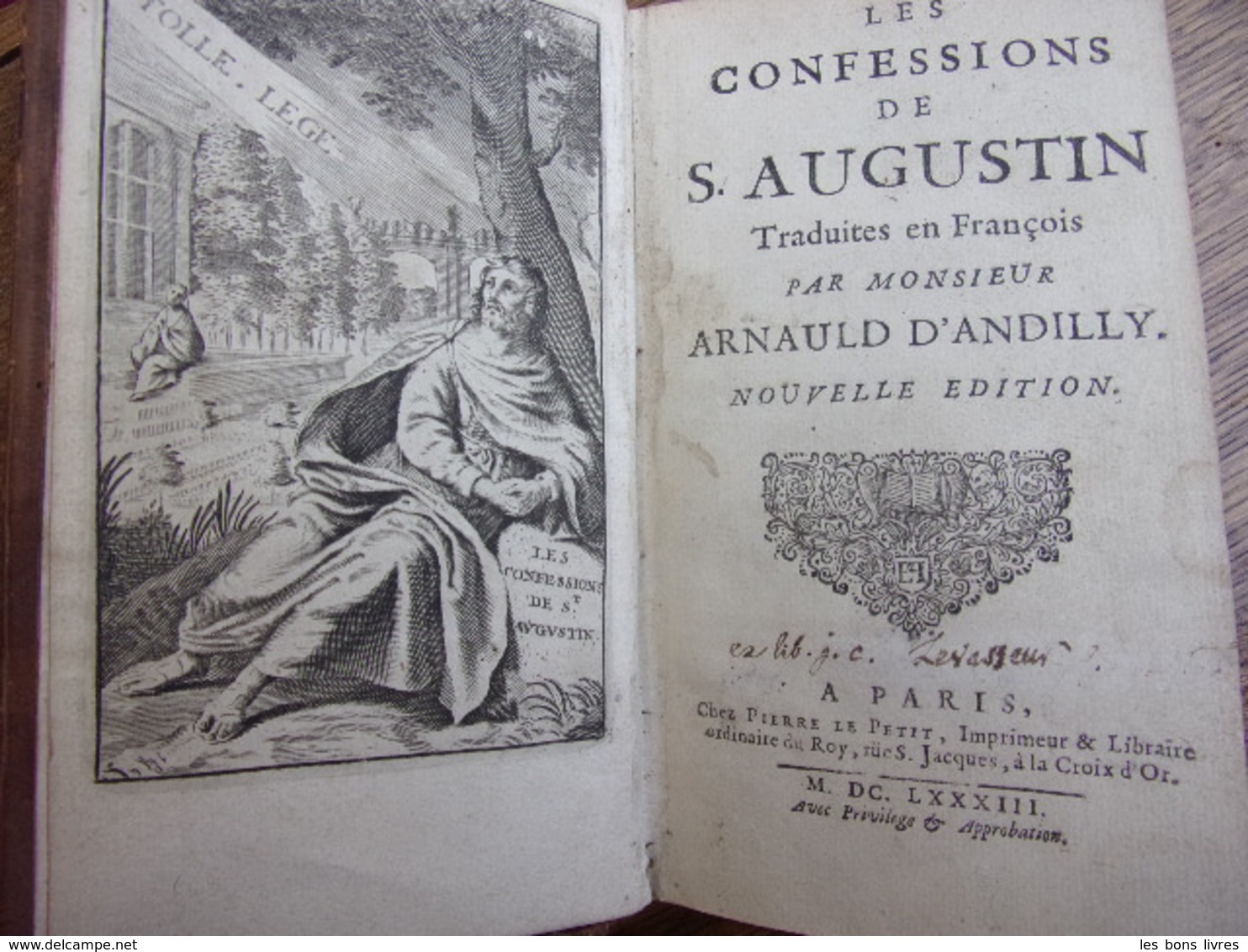 1683. Les Confessions De Saint Augustin Traduites En Français - Before 18th Century