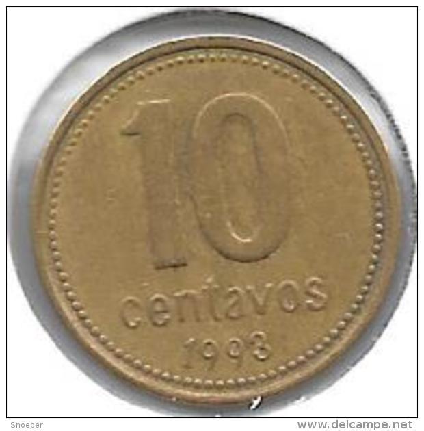 *argentina 10 Centavos 1993 Km 107    Xf+ - Argentinië