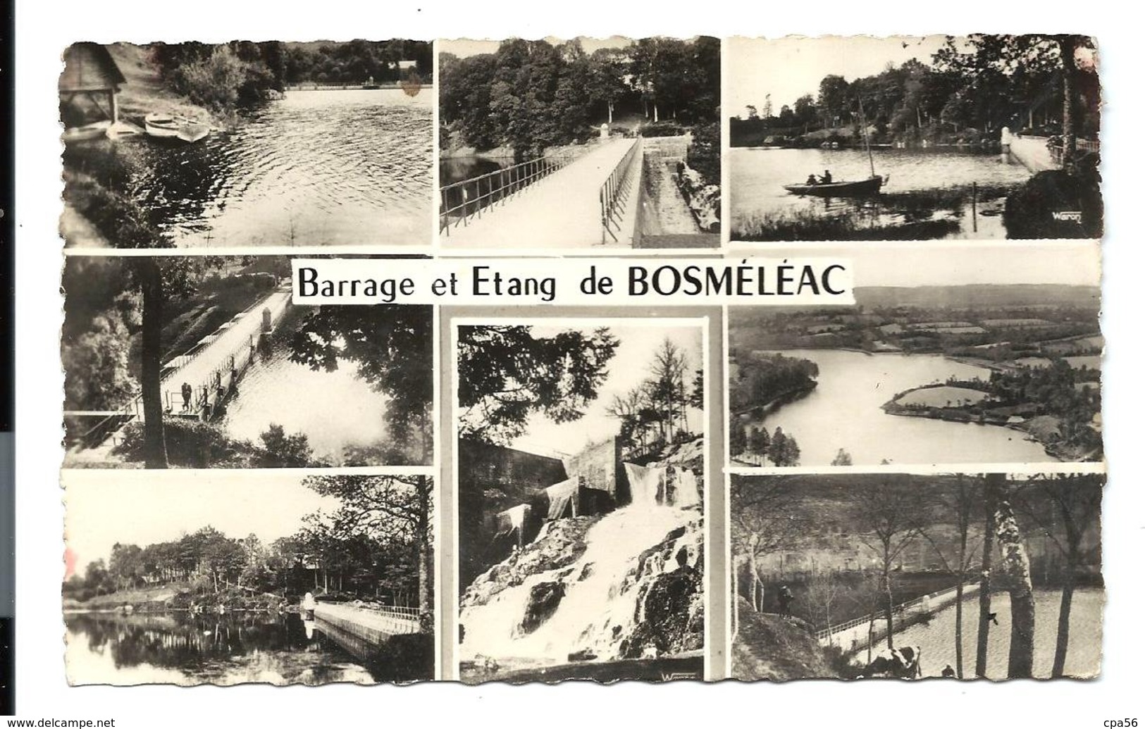 BOSMELEAC - ALLINEUC - Barrage Alimentant Canal Nantes à Brest - Carte Multivues LYNA 1958 - VENTE DIRECTE X - Bosméléac