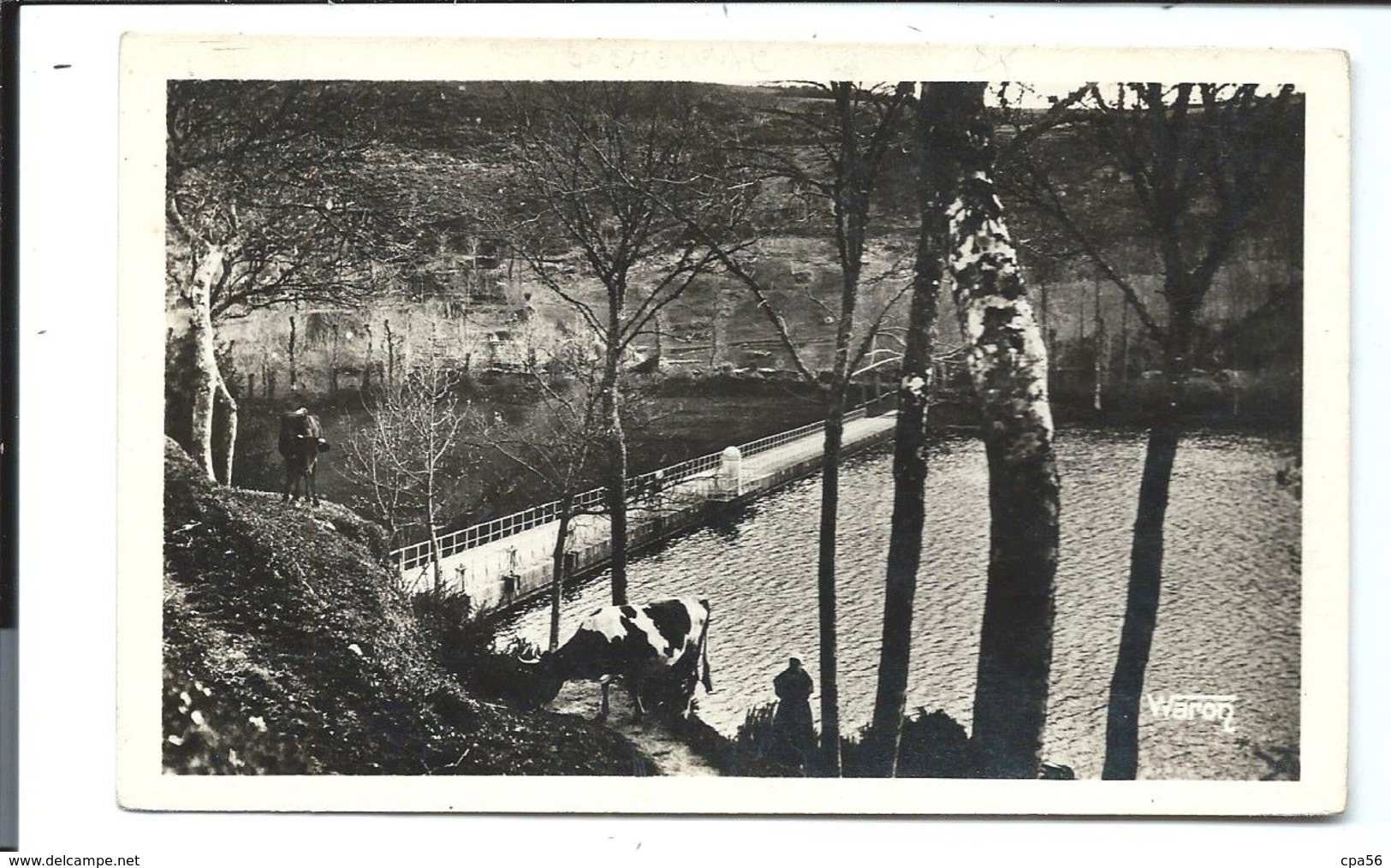 BOSMELEAC - ALLINEUC - Barrage Alimentant Canal Nantes à Brest - Une PAYSANNE Et Sa VACHE - Waron 4245 - Bosméléac