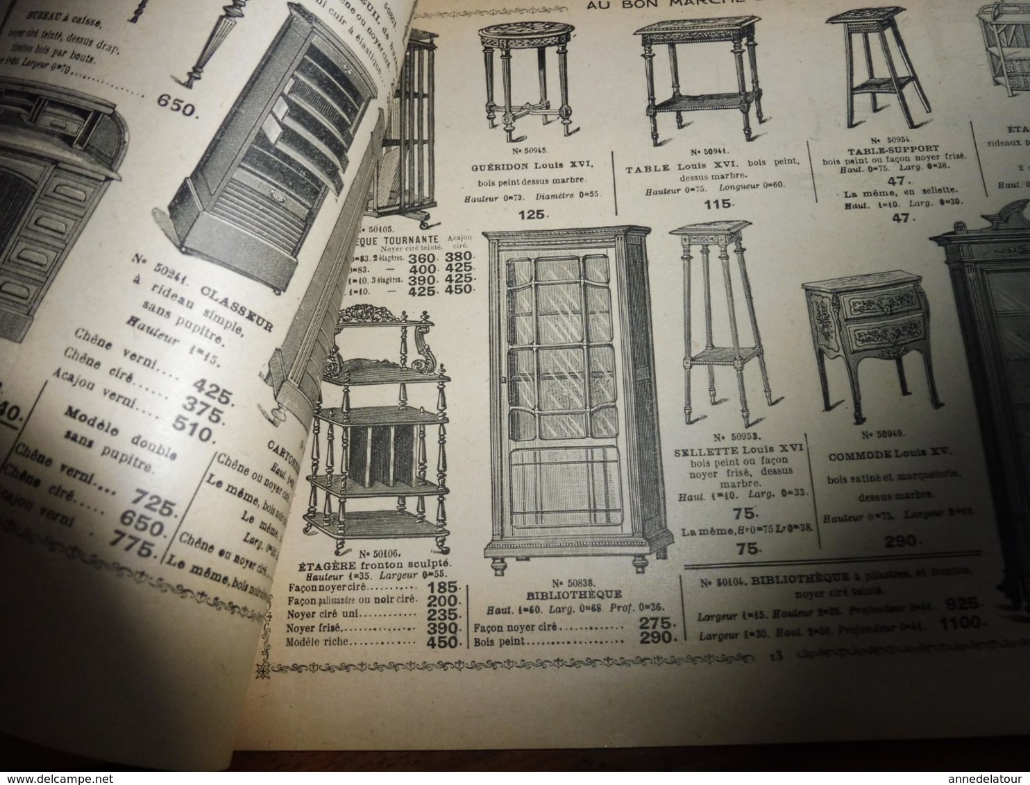 1920 AU BON MARCHÉ ----> Ameublement-Tapis-Literie-Couvertures-Rideaux-Blanc (dessin de couverture signé Henry André)