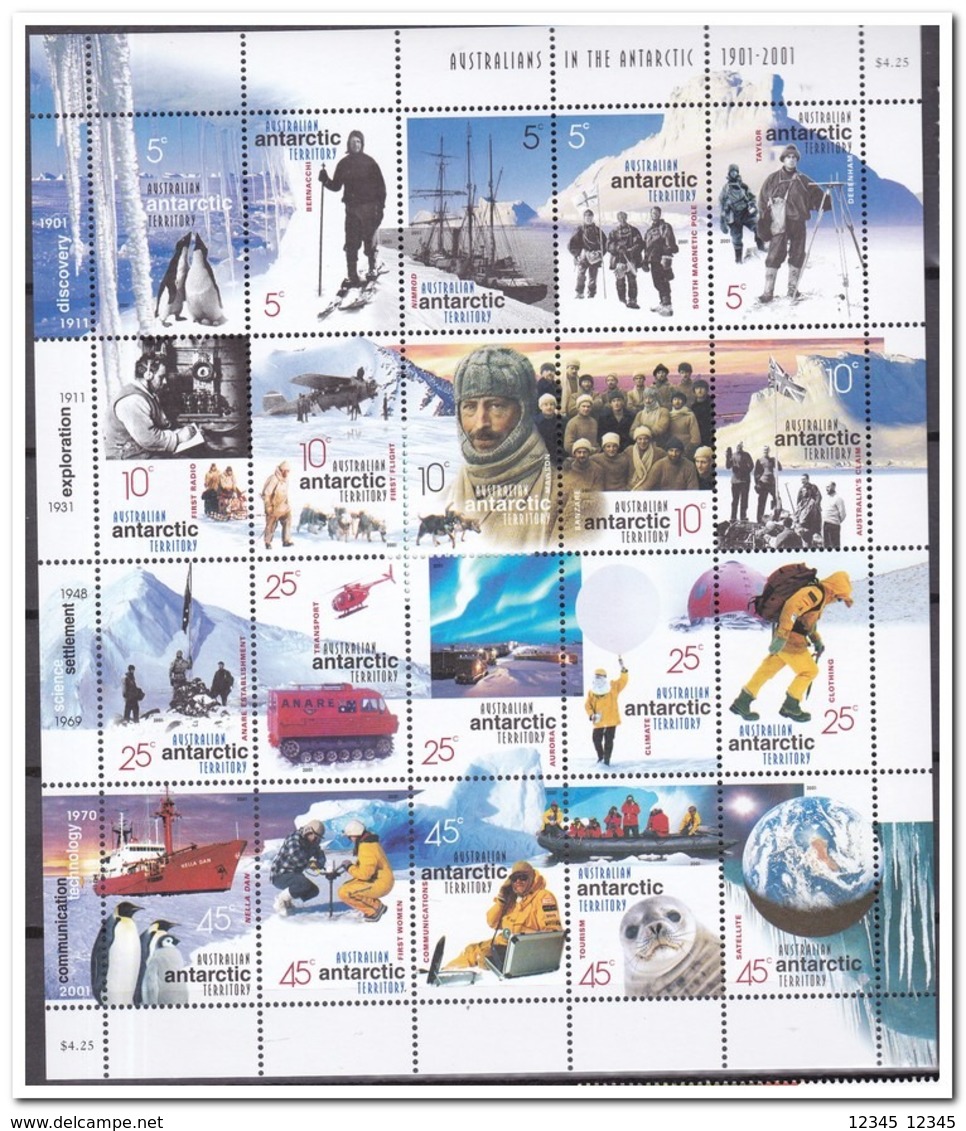 Australisch Antarctica 2001, Postfris MNH, Penguins, Birds, Seal, Ship, Helicopter, Dogs - Ongebruikt